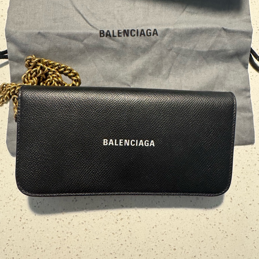 100% Authentic Balenciaga Wallet on Chain